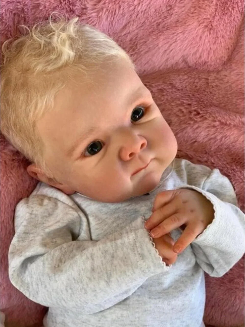 18 Inch Realistic Reborn Baby Girl Doll 3D Painted Skin Full Body Vinyl